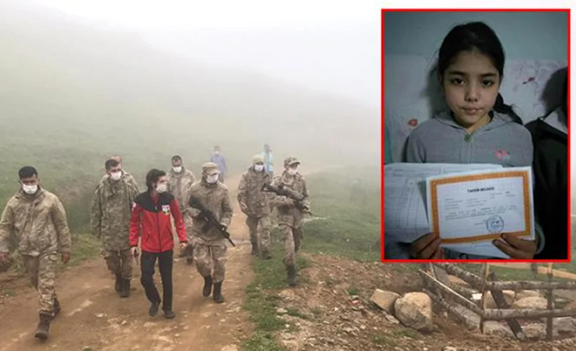 Giresun'da kaybolan 11 yaşındaki Elif'ten güzel haber