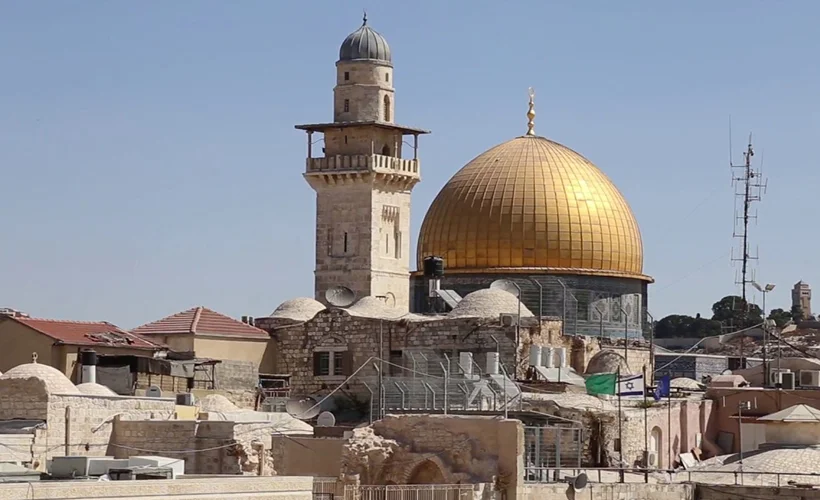 Hamas'tan, Mescid'i Aksa'ya anlamlı dev afiş