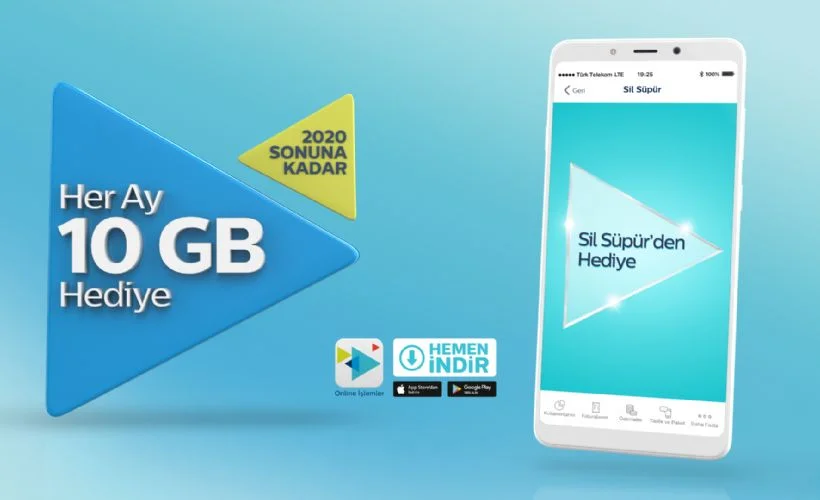 Sil Süpür'le her ay 10 GB