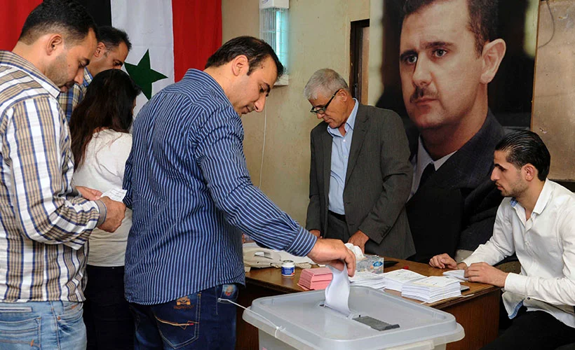 "Suriye'de çok ortaklı göstermelik seçim"