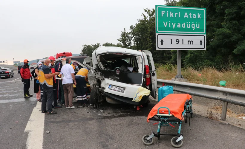 Anadolu Otoyolu'nda feci kaza: Çok sayıda yaralı var