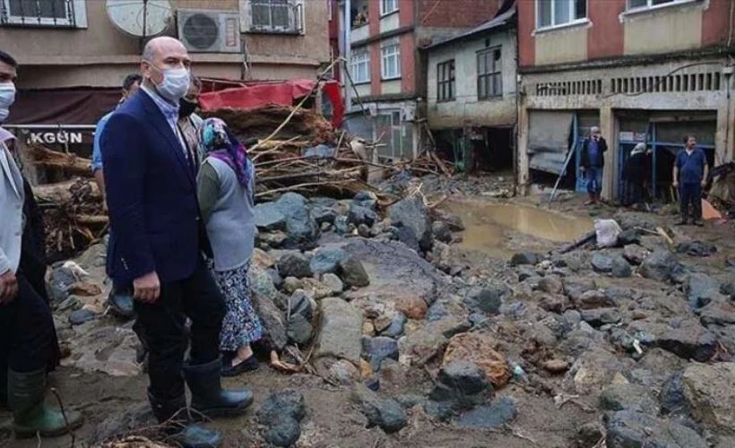 Bakan Soylu: Giresun'da yaşanan selden 153 vatandaşımız kurtarıldı, 11 vatandaşımız kayıp