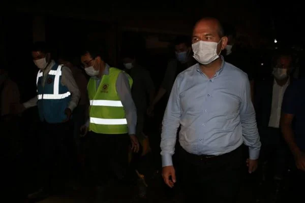 Bakanlar Soylu, Kurum ve Dönmez, Dereli ilçesinde incelemelerde bulundu