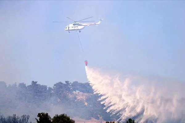 Çanakkale'deki orman yangını kontrol altına alındı