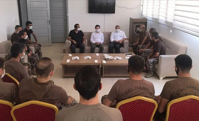 İçişleri Bakanı Soylu, Afrin'deki güvenlik görevlilerinin bayramını kutladı