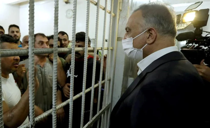 Irak Başbakanı Kazımi'den, cezaevine sürpriz gece ziyareti!