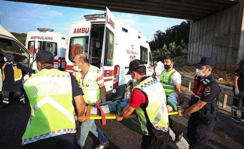 Kuzey Marmara Otoyolu'da otobüs kazası