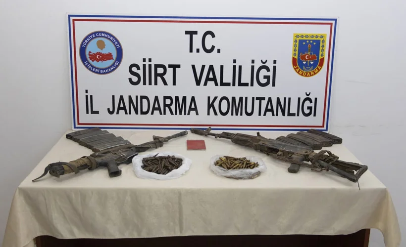 Siirt'te silah ve mühimmat ele geçirildi