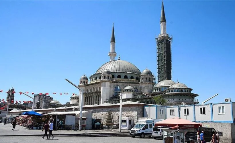 Taksim'e yapılan caminin genel işçiliğinin yüzde 65'i tamamlandı