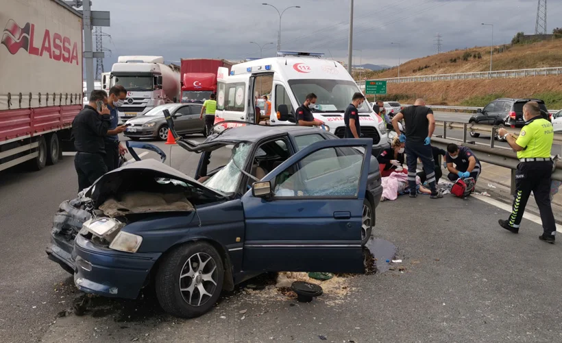 Anadolu Otoyolu'nda feci kaza: 1 ölü, 4 yaralı