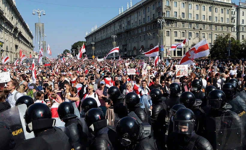 Belarus'taki protestolarda 442 kişi gözaltına alındı