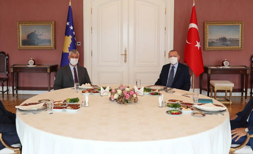 Cumhurbaşkanı Erdoğan, Kosova Cumhurbaşkanı Taçi ile görüştü