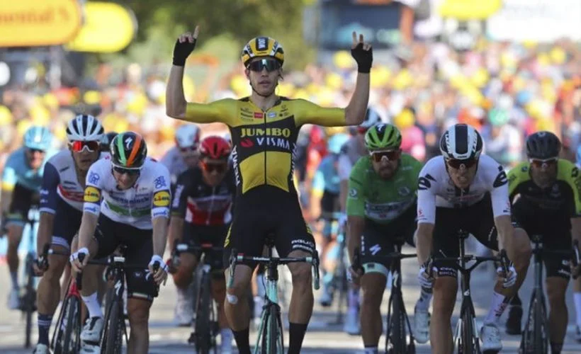 Fransa Bisiklet Turu'nda 5. etap Wout van Aert'in