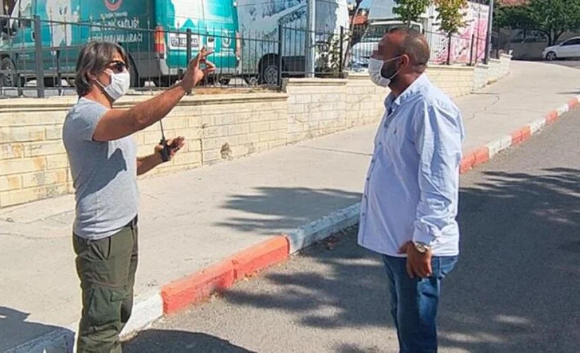 Karantinadaki koca karantinadaki eşi için yasağı çiğnedi
