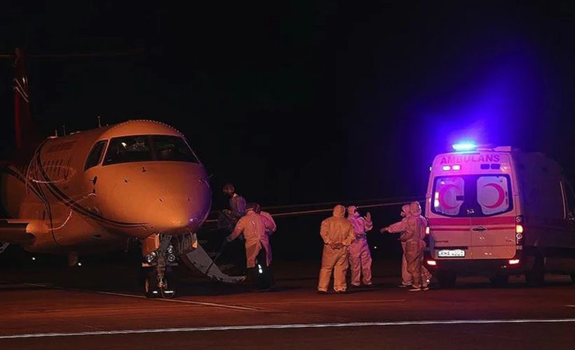KKTC'deki Kovid-19 hastalarının Türkiye'ye nakli başladı