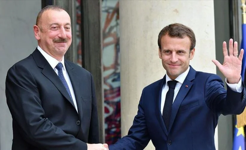 Aliyev, Macron ile görüştü