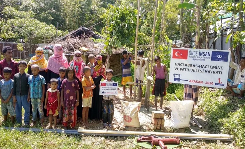 Arakanlılar'a su kuyularıyla hayat vadediyorlar!
