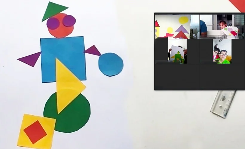 Az gören çocuklara sanat atölyesi