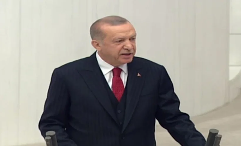 Cumhurbaşkanı Erdoğan, TBMM'de konuşuyor