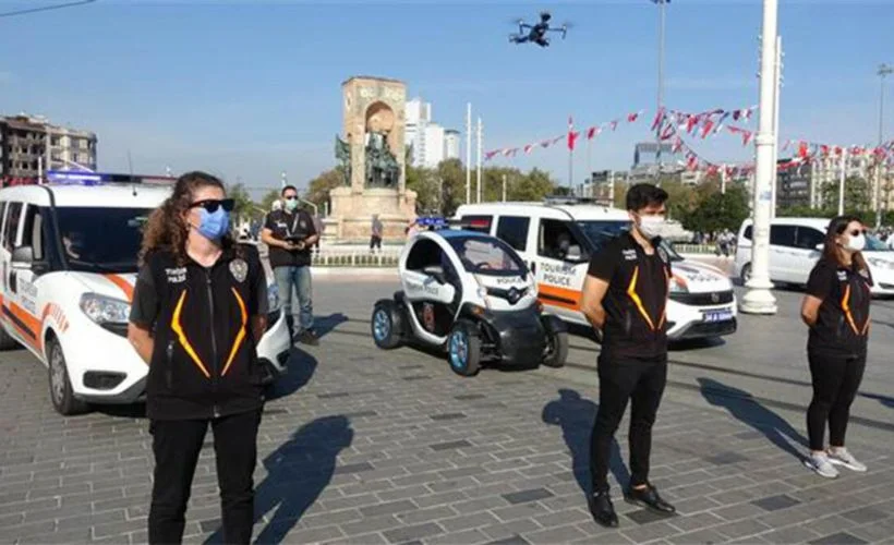 Drone destekli maske denetimi