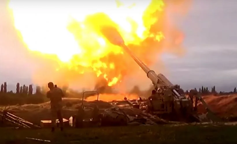 Ermenistan ordusu Türk gazetecilerin bulunduğu bölgeyi bombaladı