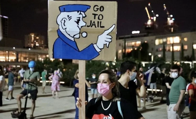 İsrail'de Netanyahu'nun istifası talebiyle gösteriler sürüyor