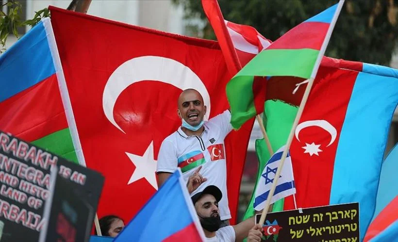 İsrail'deki Azerbaycanlı Yahudiler Ermenistan protesto etti