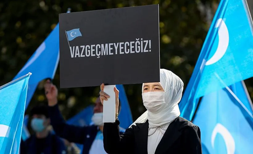 İstanbul'da Doğu Türkistanlılardan Çin işgaline tepki