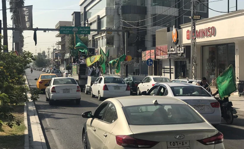 Kerkük'te Fransa'ya tepki konvoyu