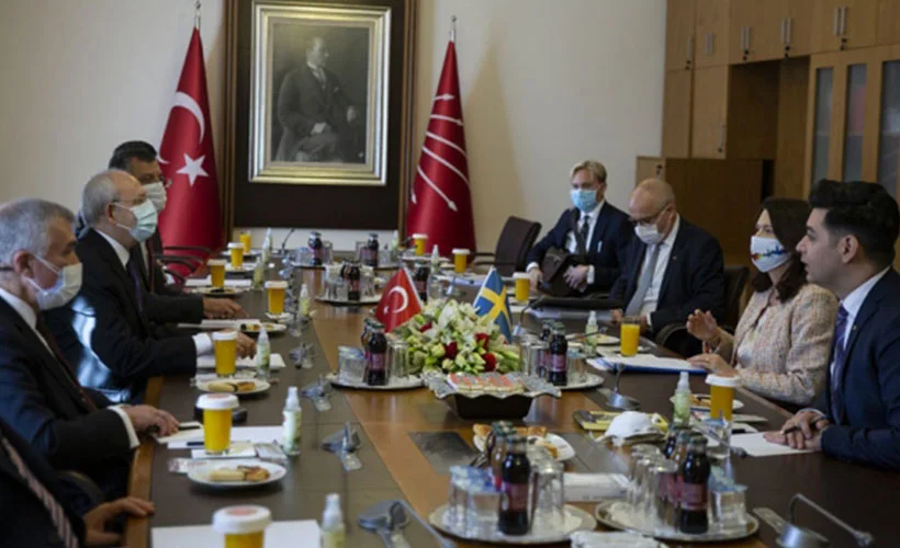 Kılıçdaroğlu, İsveç'li Bakan Linde ile görüştü