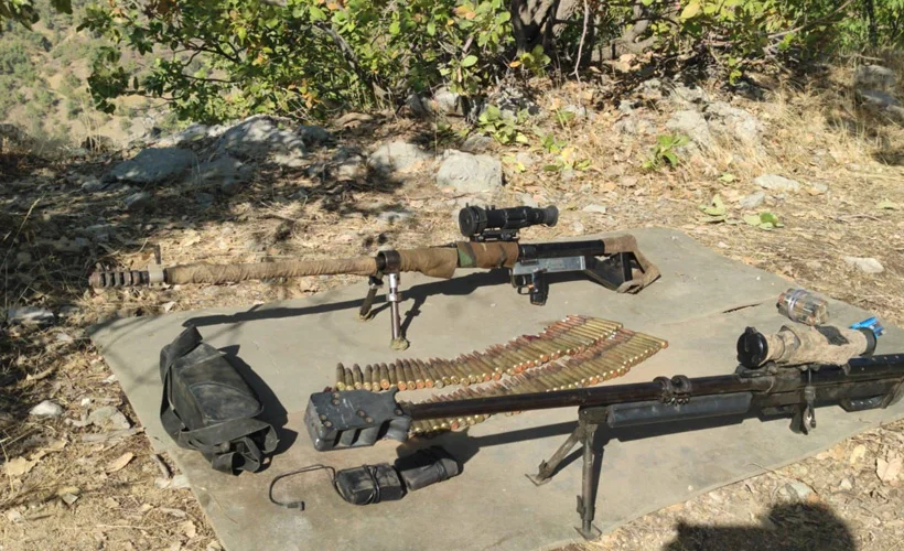 Pençe-Kaplan Operasyonunda silah ve mühimmat ele geçirildi
