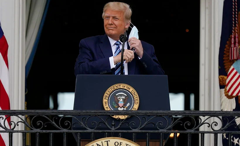Trump'tan, Beyaz Saray'da 'balkon' konuşması