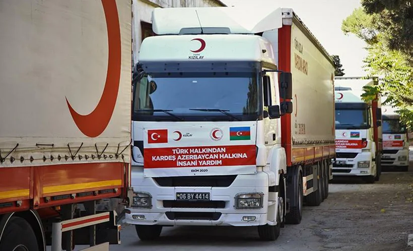 Türk Kızılay'dan, Azerbaycan'a ikinci yardım sevkiyatı