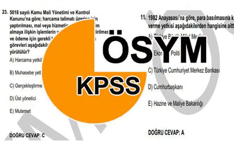 2020-KPSS ortaöğretim temel soru kitapçığı ve cevap anahtarı yayımlandı