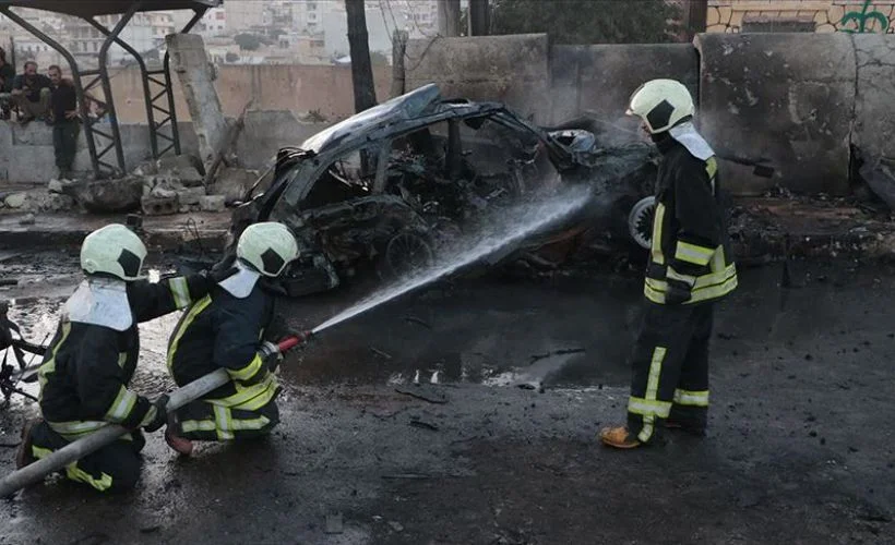 Afrin'de bombalı terör saldırısı: Bir sivil hayatını kaybetti, 13 sivil yaralandı