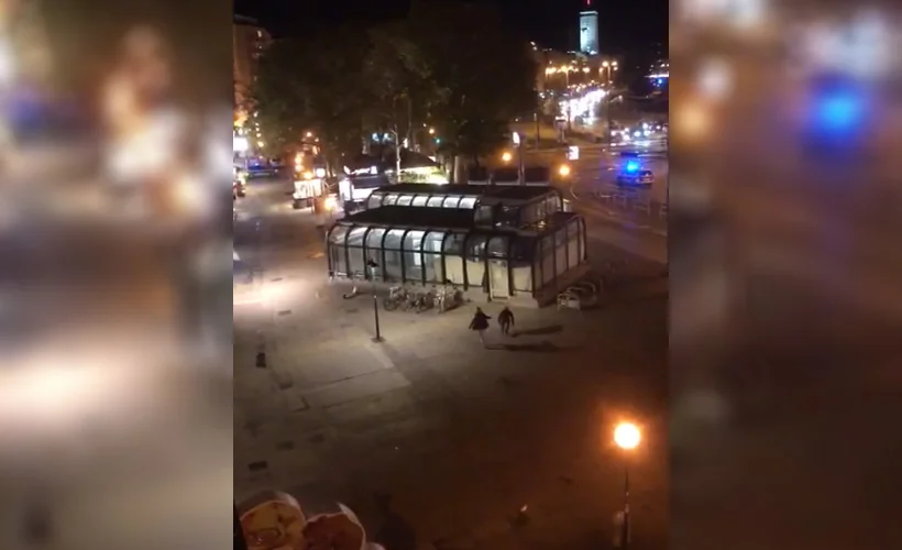 Avusturya'nın başkenti Viyana'da çatışma