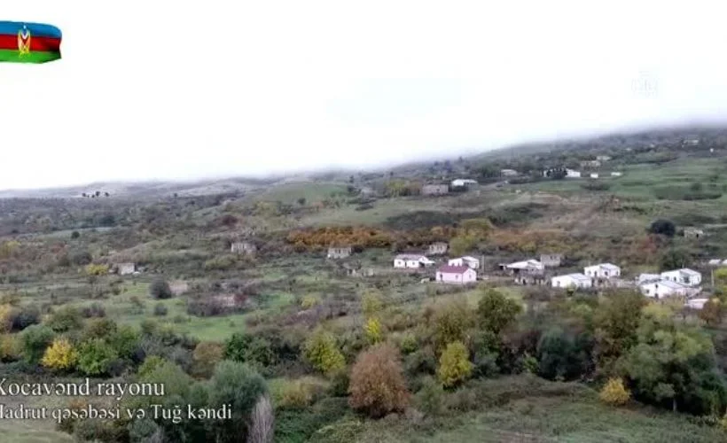 Dağlık Karabağ'da işgalden kurtarılan bölgeler havadan görüntülendi