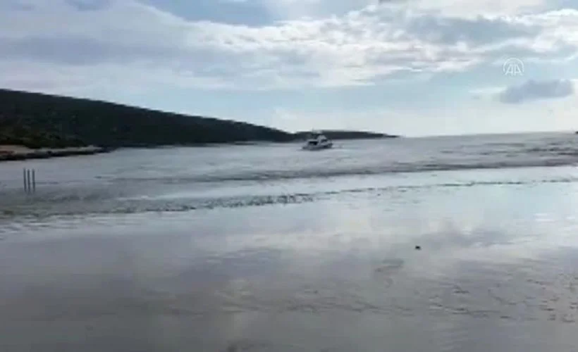 Depremin ardından Seferihisar'da meydana gelen su taşkını