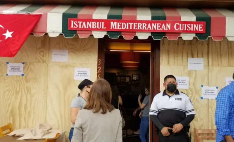 Ermeniler bir Türk'ün işlettiği kafeye saldırdı