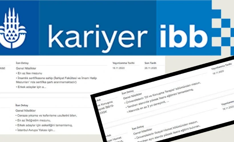 İBB personel ilanları! İstanbul Büyükşehir Belediyesi iş başvurusu