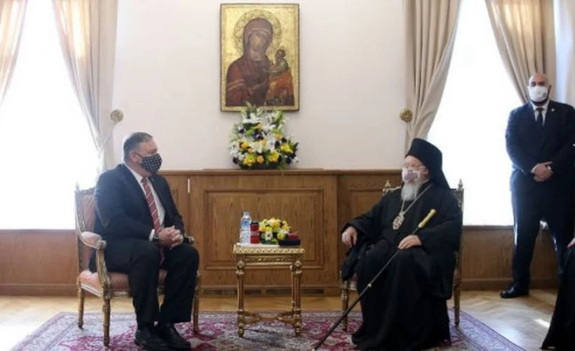 Pompeo, Fener Rum Patrikhanesi ve Rüstem Paşa Camii'ni ziyaret etti