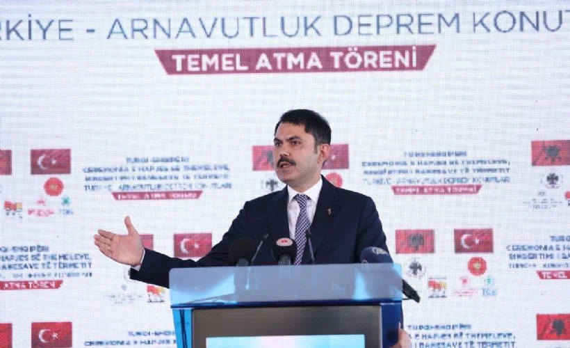 Arnavutluk'ta TOKİ tarafından inşa edilecek deprem konutlarının temeli atıldı