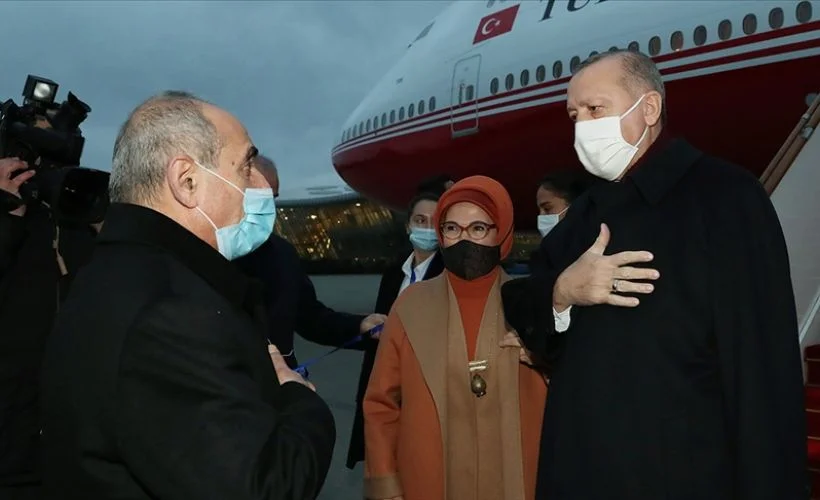 Cumhurbaşkanı Erdoğan Azerbaycan'da