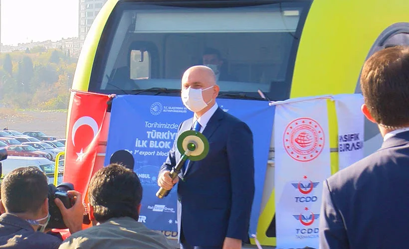 Türkiye'den Çin'e giden ilk ihracat treni uğurlandı