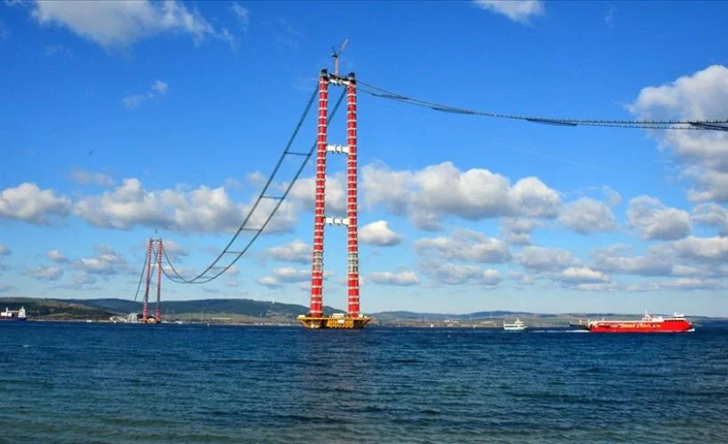 1915 Çanakkale Köprüsü'nde 'kedi yolu' çalışmaları tamamlandı