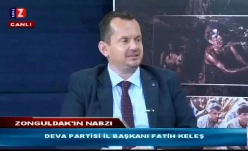 Deva Partisi Zonguldak il başkanı canlı yayında küfür etti