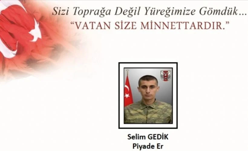 Hakkari'de yaralanan asker tedavi gördüğü hastanede şehit oldu