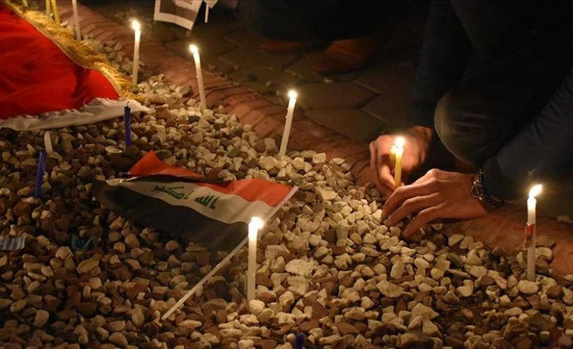 Kerkük'te düzenlenen gösteride Bağdat'taki terör saldırısı kınandı