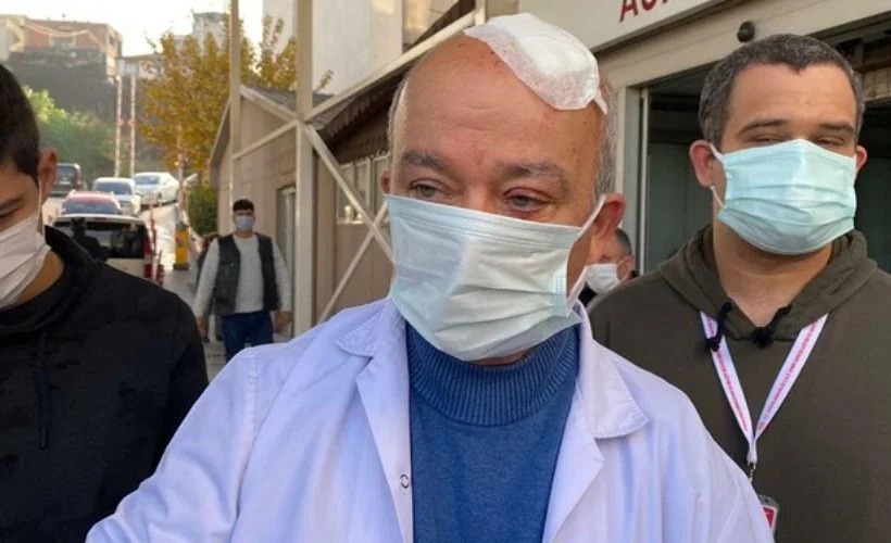 Maske uyarısı yapan doktora taşlı saldırı!