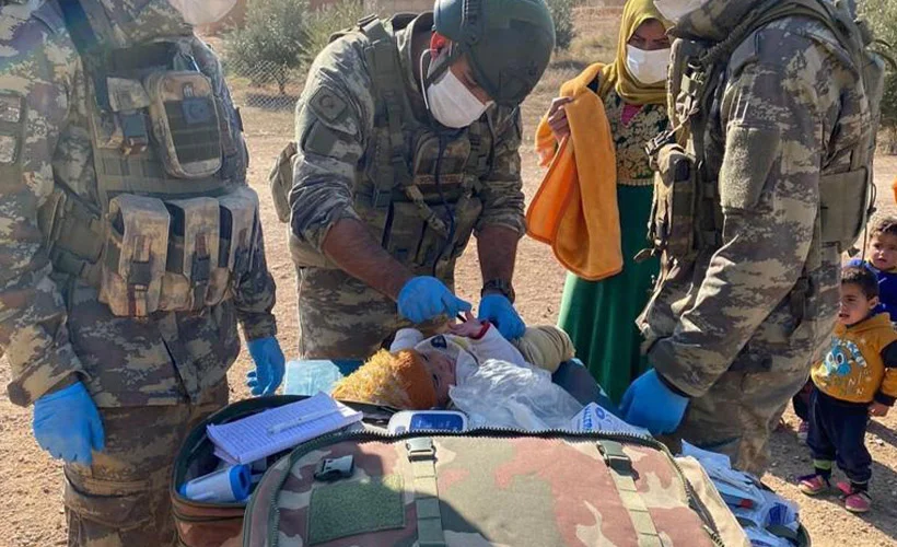 Mehmetçikten Tel Abyad'da sağlık taraması